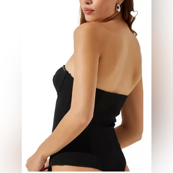 Size M Anthropologie women’s ASTR The Label Chastine Bustier Bodysuit NWT - Picture 5 of 9